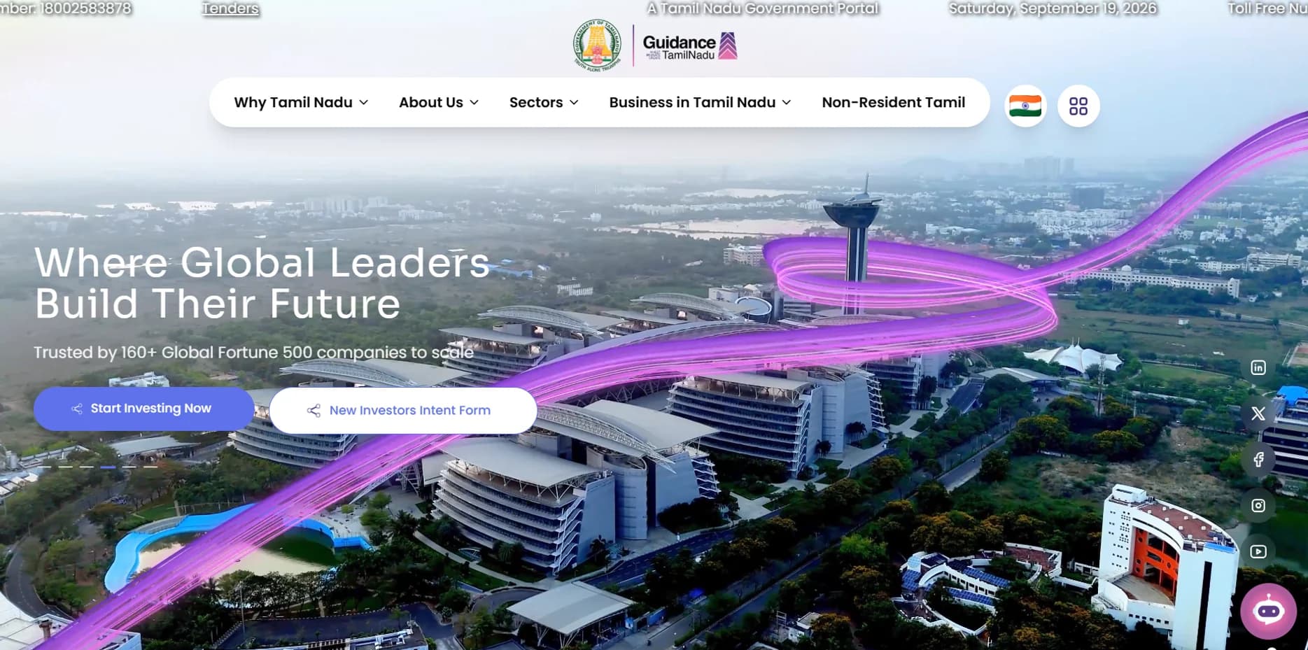 Guidance Tamil Nadu — Government · Investment promotion